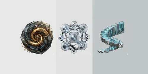 3D Business Metaphor UI UX Assets generated by gemini-image