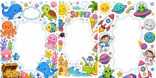 Colorful Kids Doodle Collage Poster Art generated by chatgpt-image