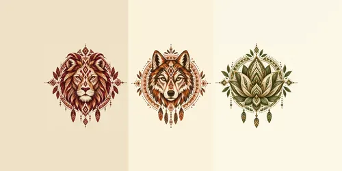 Tribal Boho Handcrafted Emblems generated by chatgpt-image