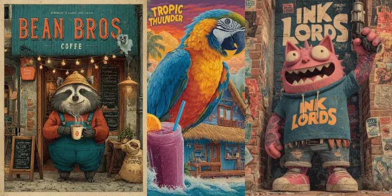 Cartoon Wall Posters For Shops generated by undefined