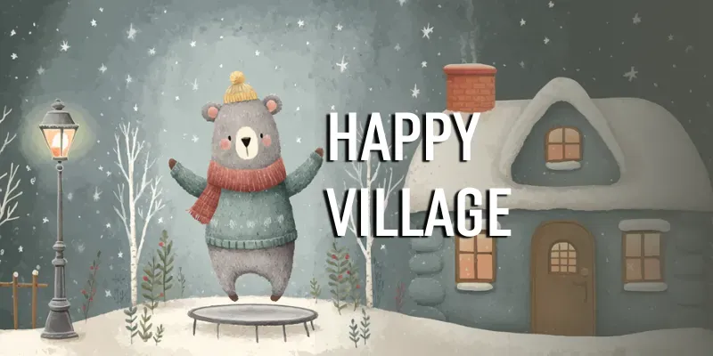 Happy Christmas Village Junk Journals generated by undefined
