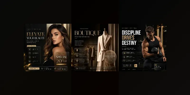 Premium Social Media Posters generated by undefined