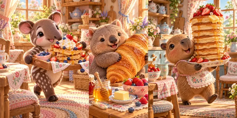 Cute Baby Breakfast Times