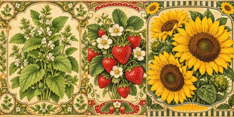 Heirloom Seed Packet Art