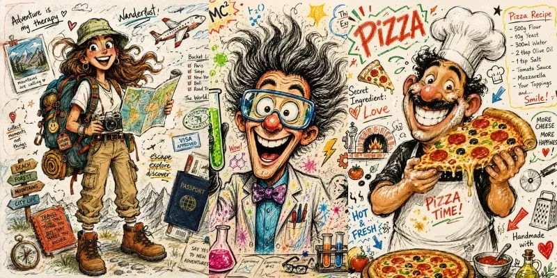 Hand Drawn Caricature Art generated by undefined