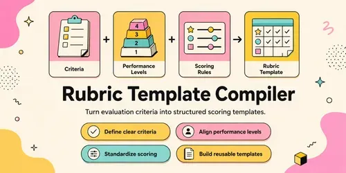Evaluation Rubric Template Compiler generated by claude-skill