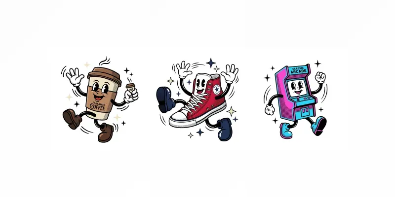 Rubber Hose Mascot Characters generated by undefined