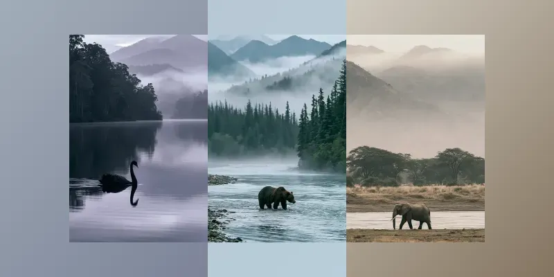 Zen Minimalist Wildlife Landscapes generated by undefined
