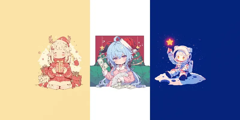 Adorable Chibi Kawaii Line Art generated by undefined
