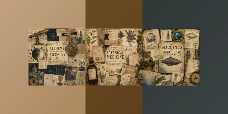 Victorian Science Collages generated by undefined