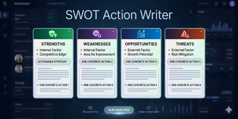Swot Action Writer generated by undefined