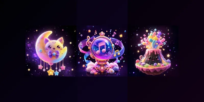 Kawaii Cosmic Collectibles generated by undefined