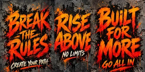 Grunge Motivation Typography generated by chatgpt-image