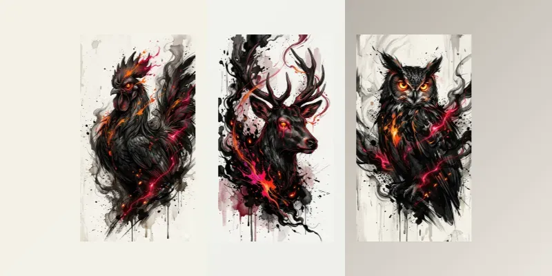 Dark Ember Portraits generated by undefined