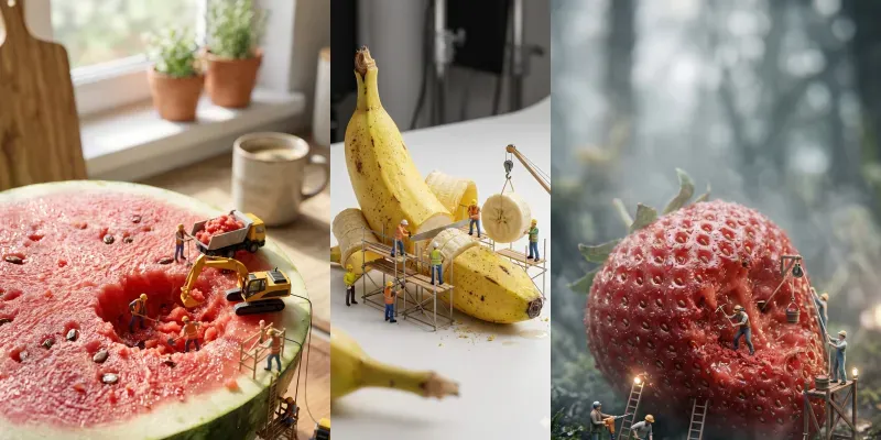 Miniature Food Macro Photography generated by undefined