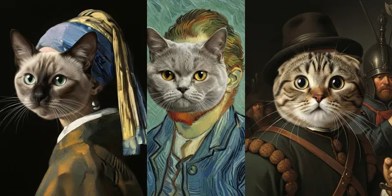 Famous Painting Cats