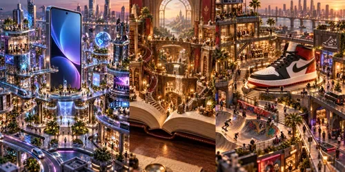 3D Product Worlds generated by chatgpt-image