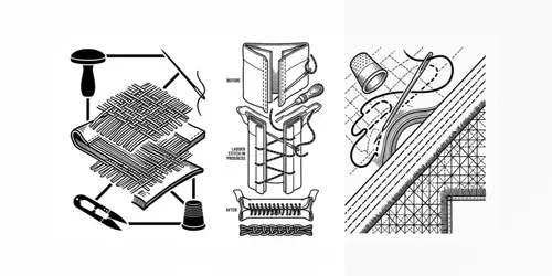 Garment Repair Diagram Tees generated by gemini-image