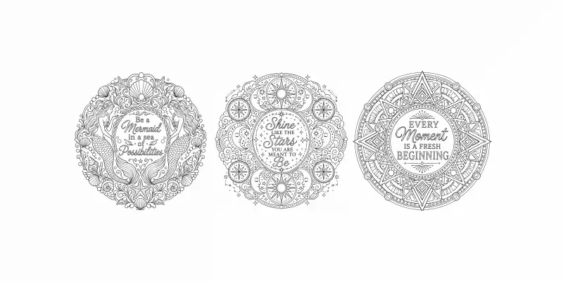 Mandala Quote Coloring Page Generator generated by undefined