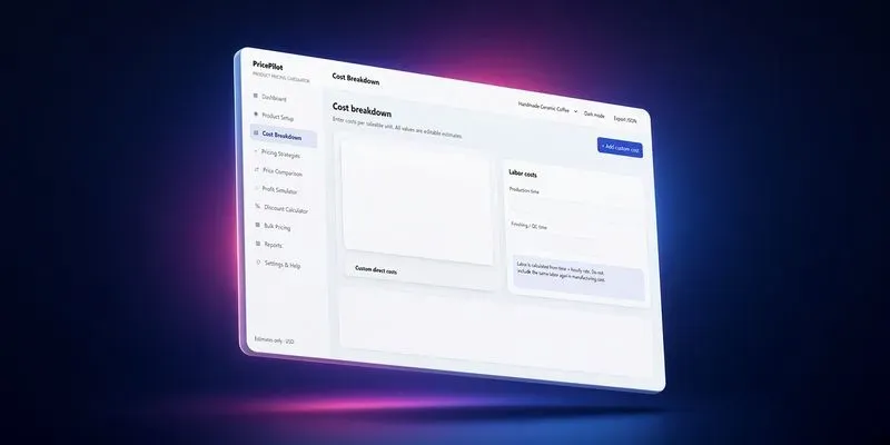 Product Pricing Calculator App Builder