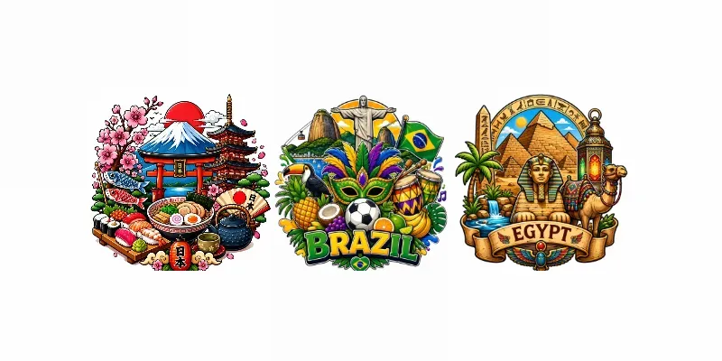 Global Culture Stickers generated by undefined