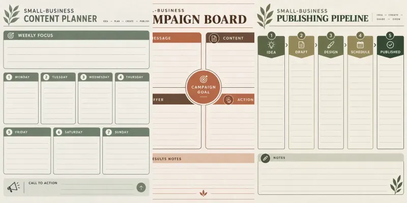 Small Business Content Planners