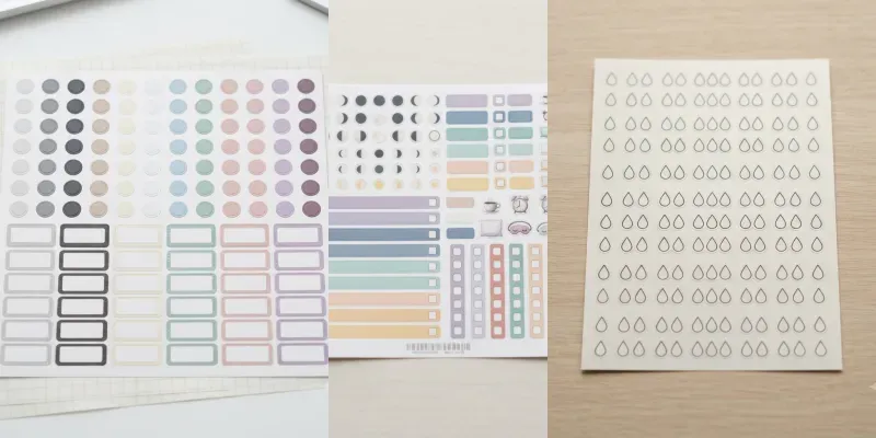 Planner Habit Sticker Sheet Systems generated by undefined