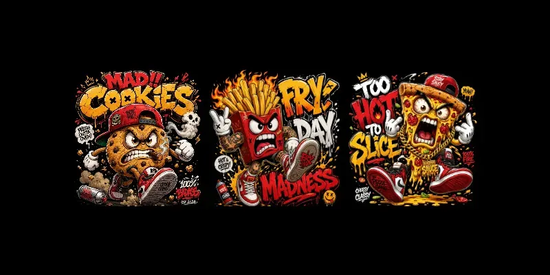 Crazy Mascot Cartoon Tshirts generated by undefined