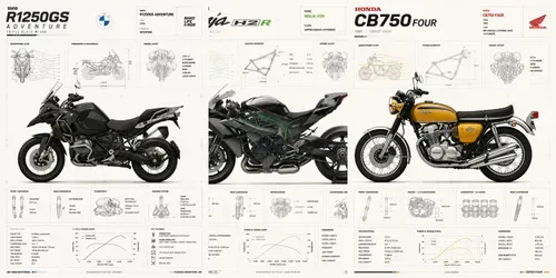 Premium Motorcycle Infographic Posters generated by chatgpt-image