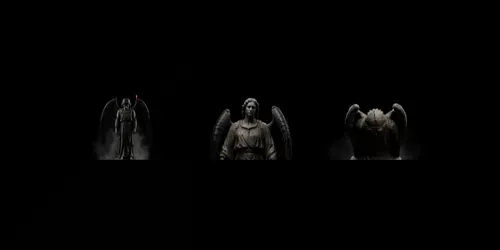 Fallen Angel Dark Sacred Cinematic Videos generated by grok-video