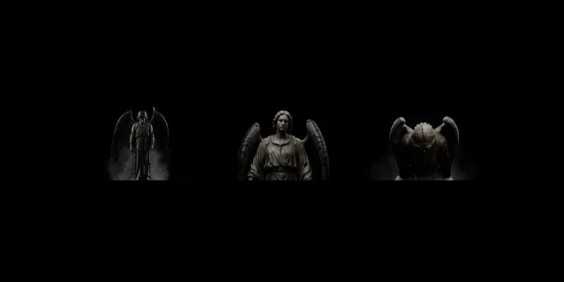 Fallen Angel Dark Sacred Cinematic Videos generated by undefined