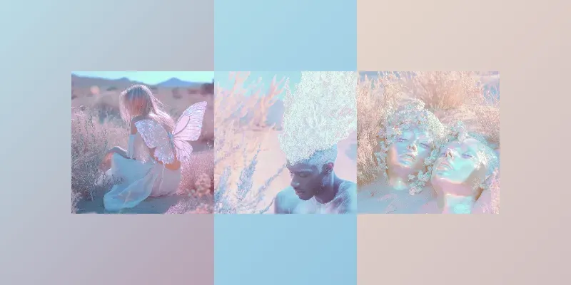 Iridescent Desert Dreamcore Style generated by undefined