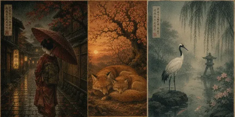 Authentic Shinhanga Woodblocks generated by undefined