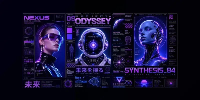 Futuristic Poster Designs generated by undefined