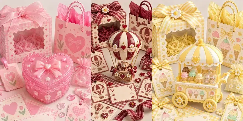Cute Handmade Plastic Gift Ephemera