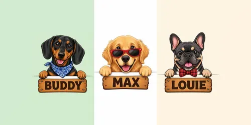 Peeking Dog Breed Vector Cliparts generated by chatgpt-image
