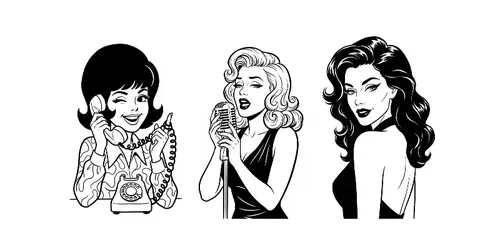 Black And White Animation Nostalgia generated by gemini-image