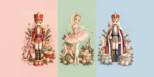 Nutcrackercore Holiday Wall Art generated by chatgpt-image