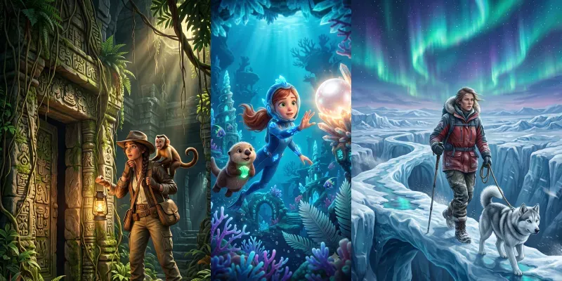 Cinematic Animated Story Frames generated by undefined
