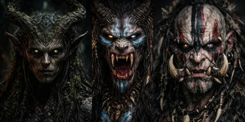Dark Fantasy Creature Portraits generated by undefined
