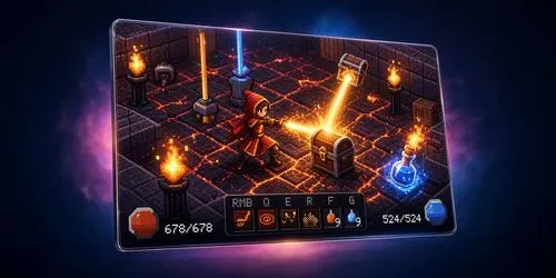 Isometric Action RPG Dungeon Builder generated by claude-agent