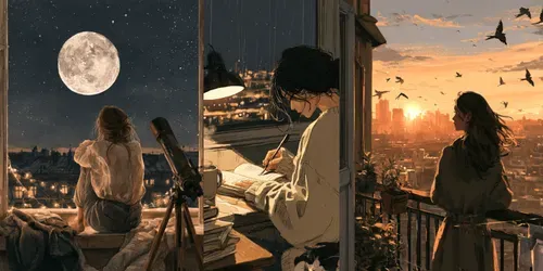 Lofi Girl Watercolor Art Generator generated by midjourney