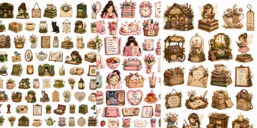 Whimsical Sticker Sheet Creators generated by chatgpt-image