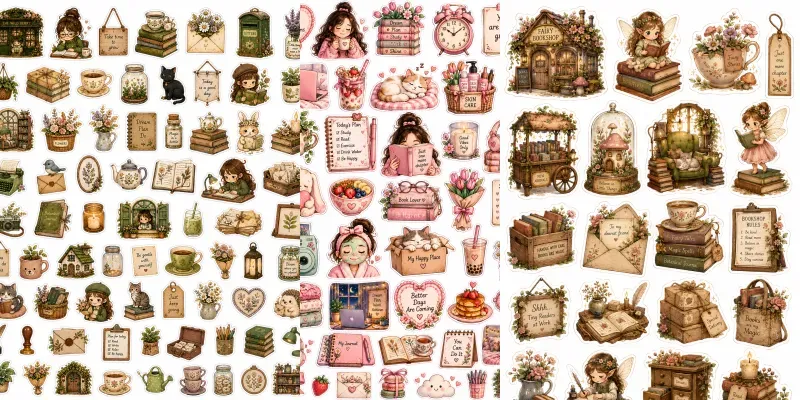 Whimsical Sticker Sheet Creators generated by undefined