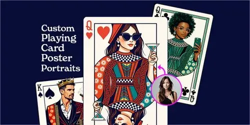 Custom Playing Card Poster Portraits generated by chatgpt-image