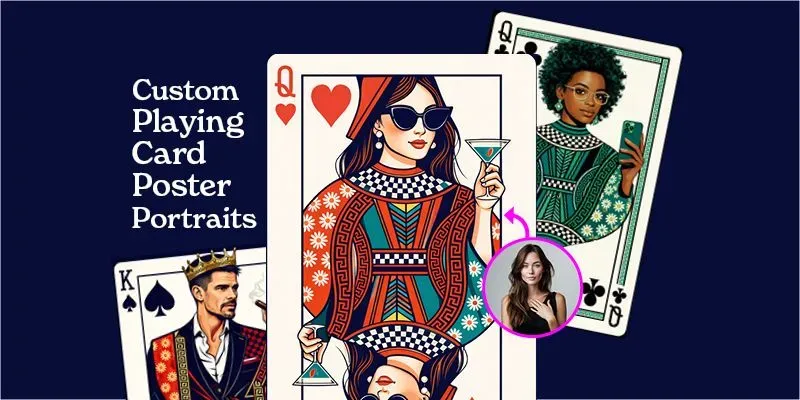 Custom Playing Card Poster Portraits generated by undefined