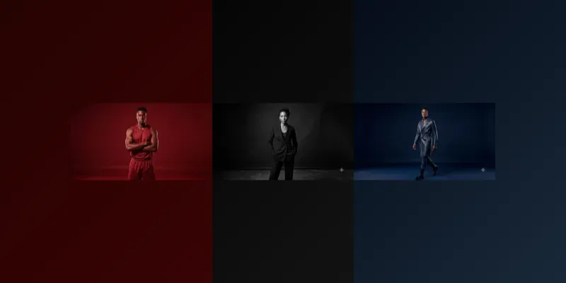 Elite Monochrome Fashion Portraits generated by undefined