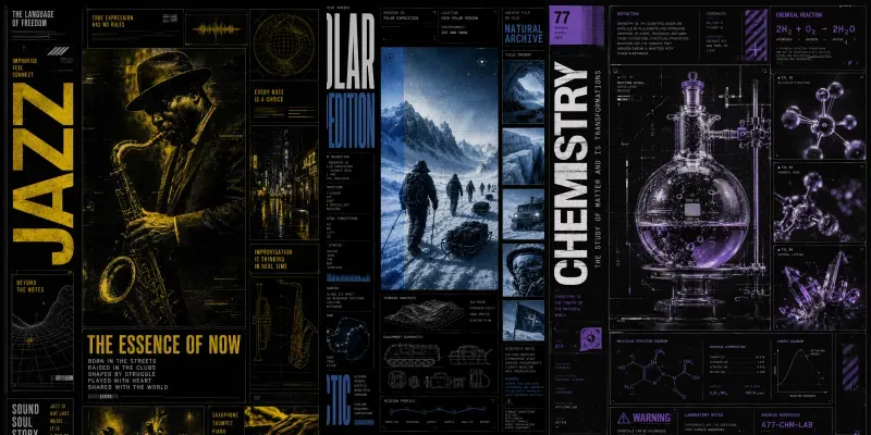 Cyberpunk Editorial Posters generated by undefined