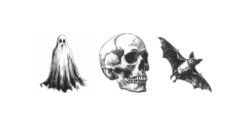 Halloween Engraving Clipart