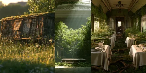 Abandoned Trains Art Generator generated by midjourney